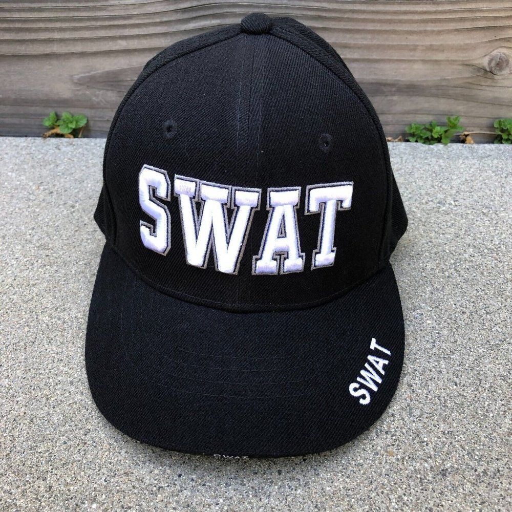 RAPID DOMINANCE SWAT TEAM Baseball Hat Men's Black Adjustable Cap 100% A…​​